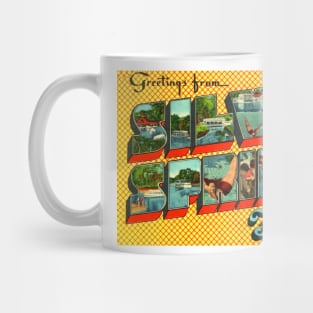 Greetings from Silver Springs Florida - Vintage Large Letter Postcard Mug